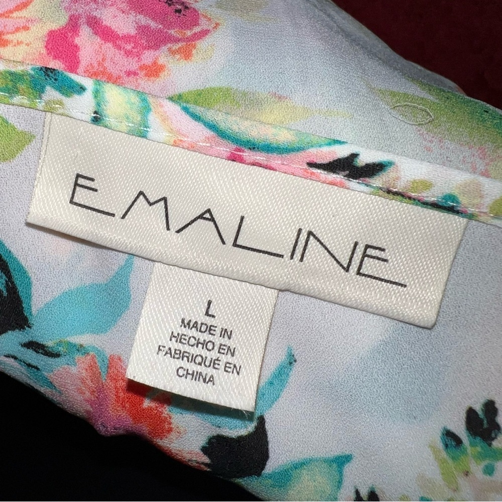 Floral Women's Top - White and Pink - Picture 11 of 11